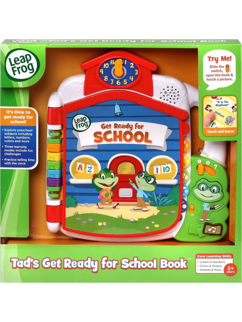 Leapfrog Tad's Get Ready for School Book New in Box English Version 2+